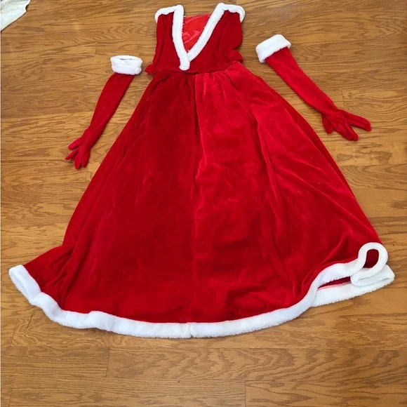 Ladies Mrs. Santa Claus Christmas outfit size M vintage - Picture 1 of 6